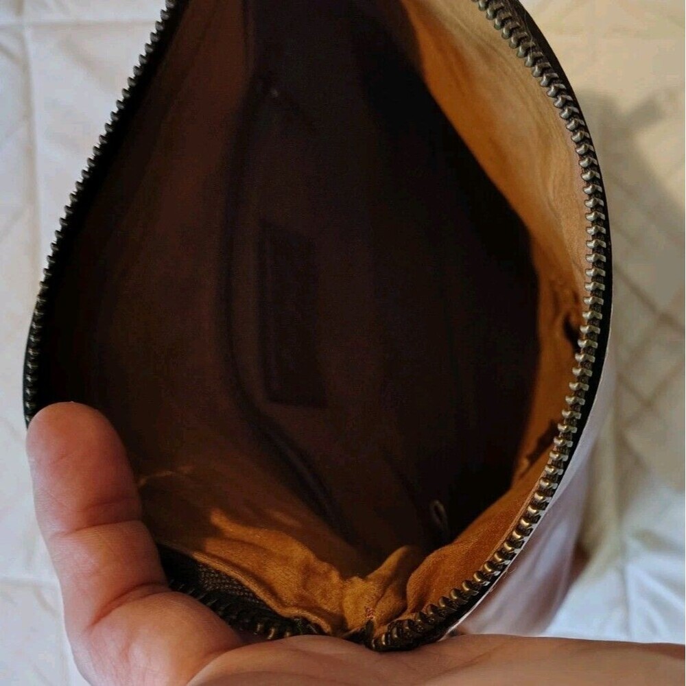 ​Patricia Nash Tan Leather Foldover Wristlet Clutch Bag — AS IS / READ DESC - Picture 9 of 16
